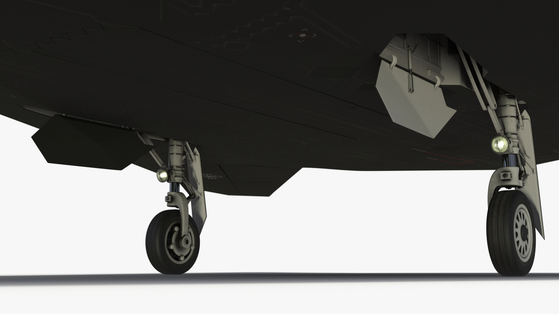 Lockheed F-117 Nighthawk Stealth Aircraft Simplified 3D
