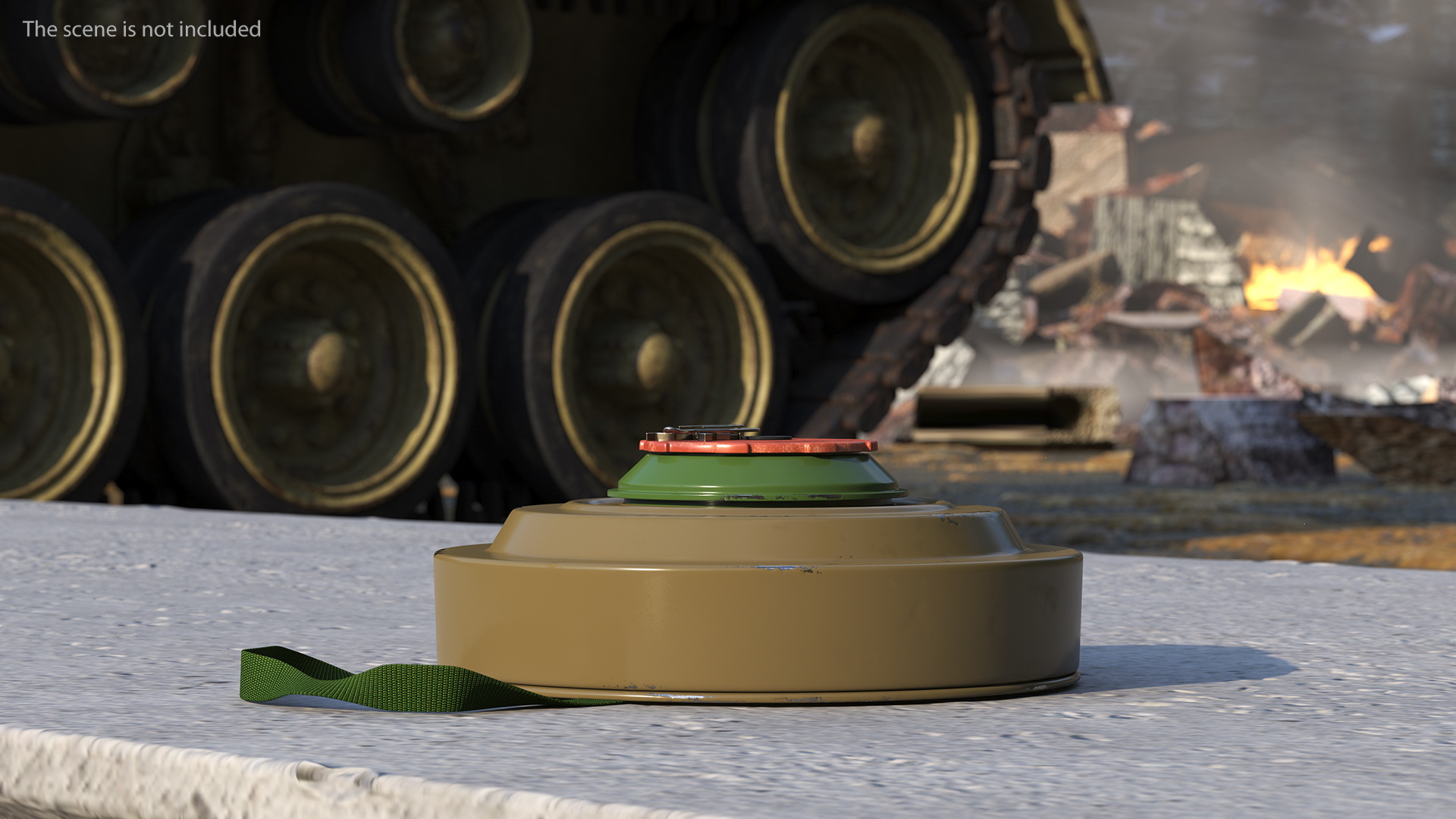 Anti Tank Blast Mine TM-62 Clean 3D