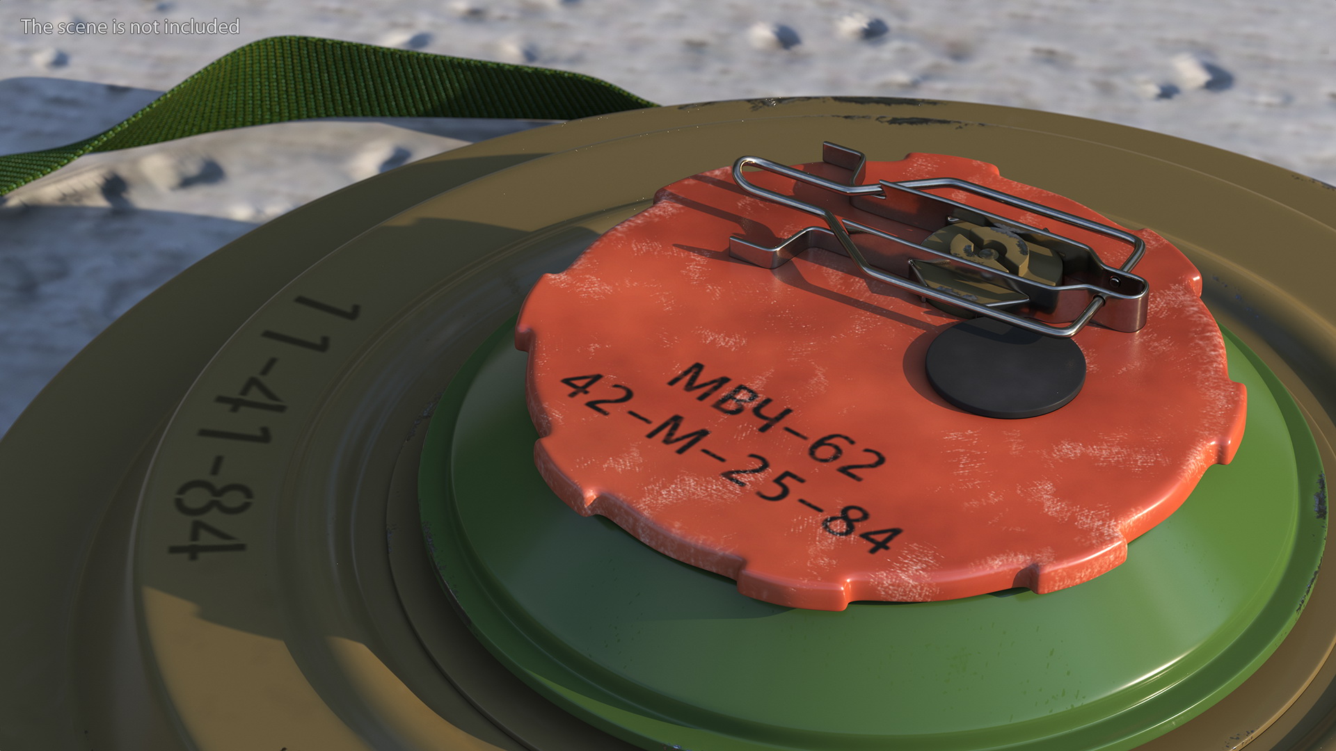 Anti Tank Blast Mine TM-62 Clean 3D