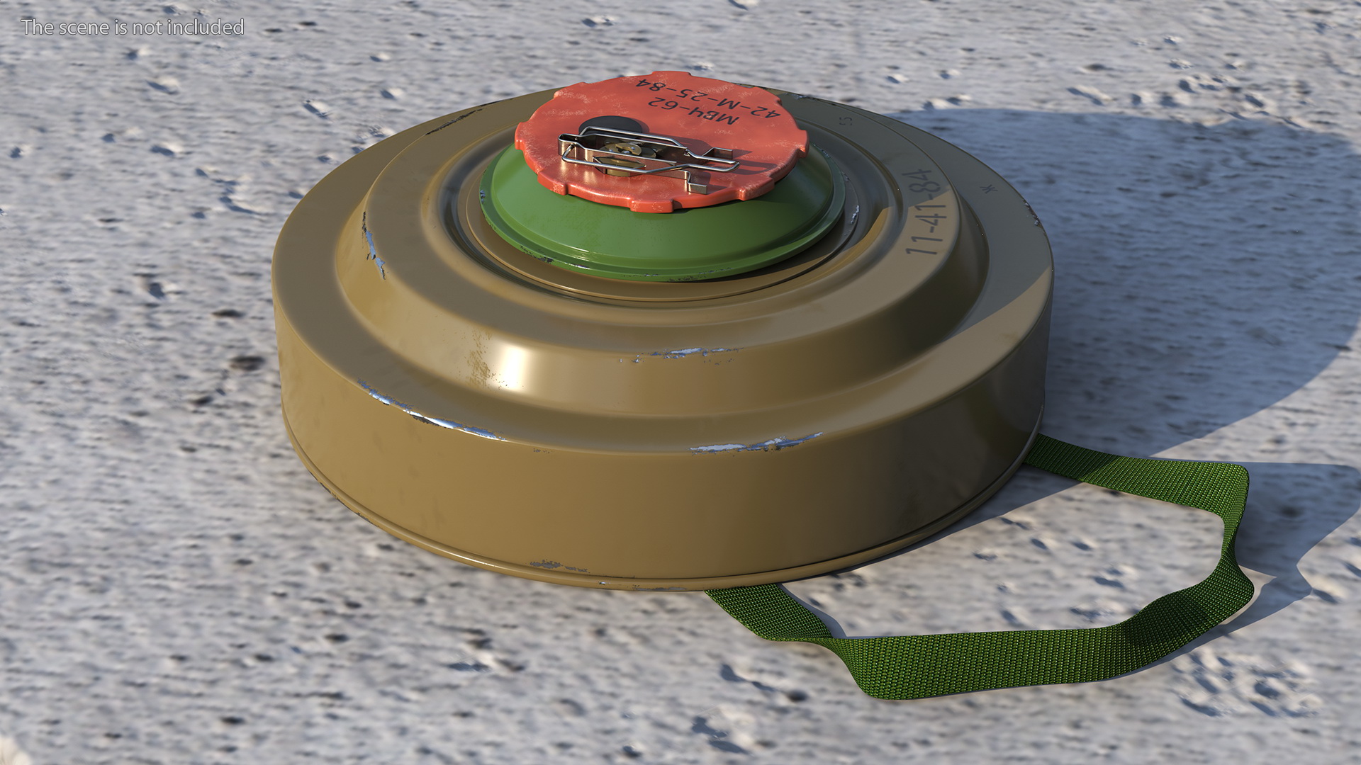 Anti Tank Blast Mine TM-62 Clean 3D