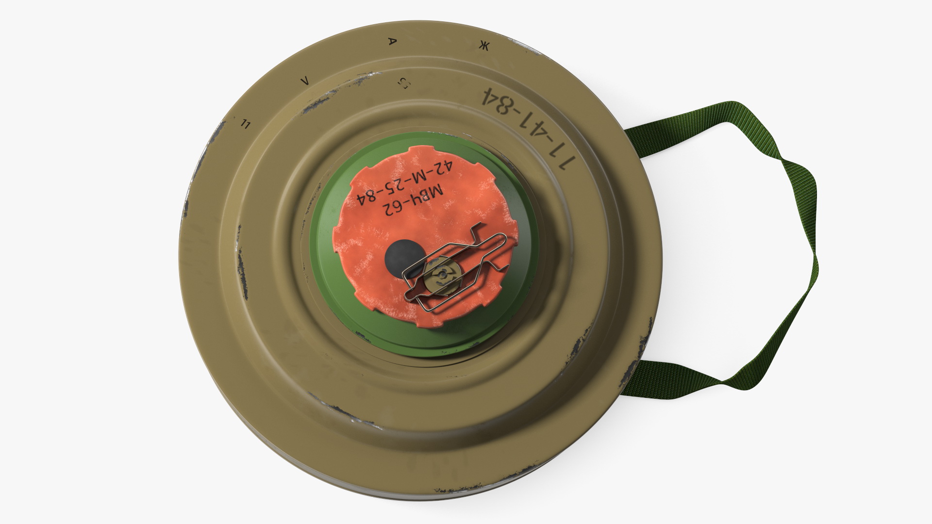 Anti Tank Blast Mine TM-62 Clean 3D