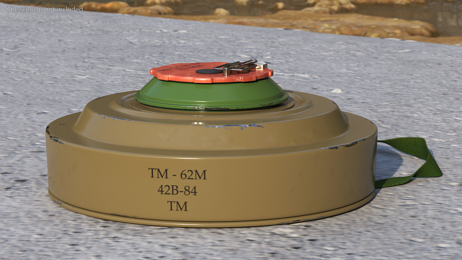 Anti Tank Blast Mine TM-62 Clean 3D