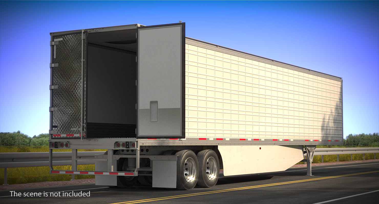 3D Large Semi Trailer Refrigerator