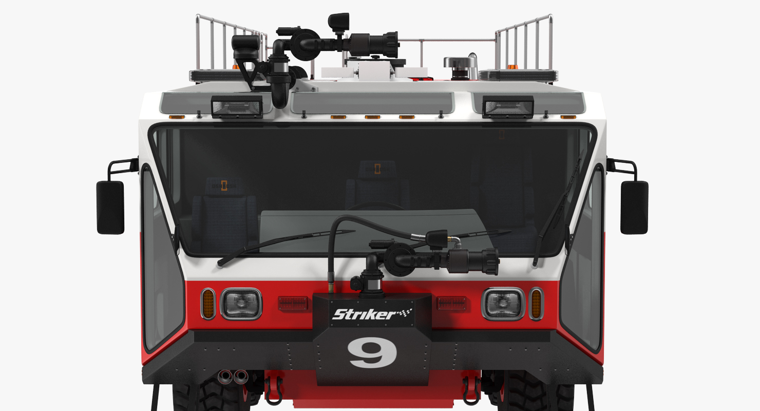 Oshkosh Striker 4500 Airport Fire Truck Toronto Pearson Rigged 3D