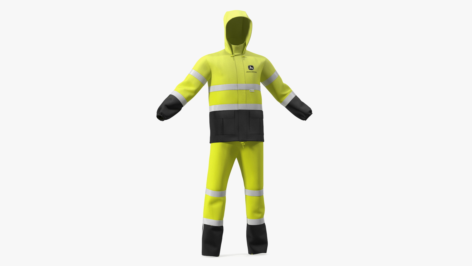 3D John Deere Rain Suit High Visibility