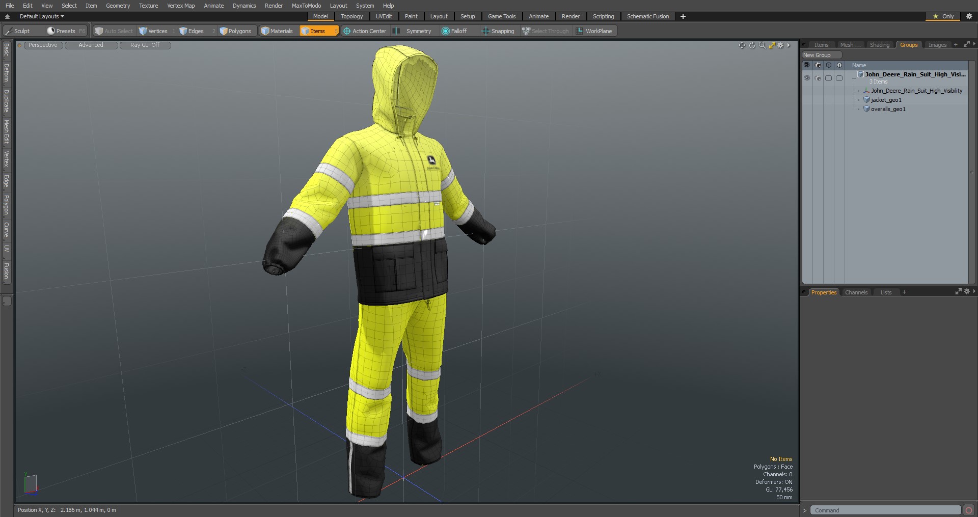 3D John Deere Rain Suit High Visibility