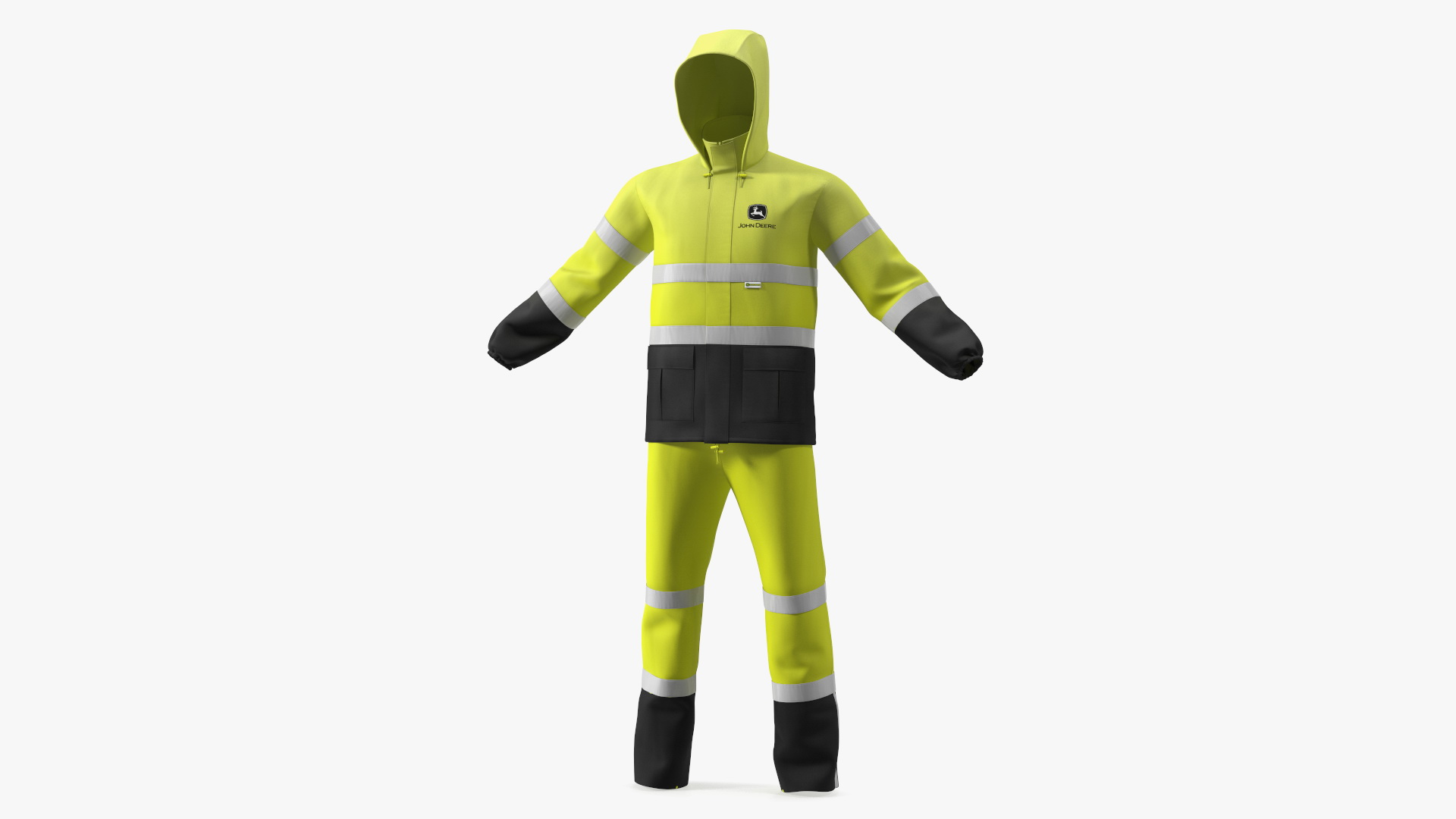 3D John Deere Rain Suit High Visibility