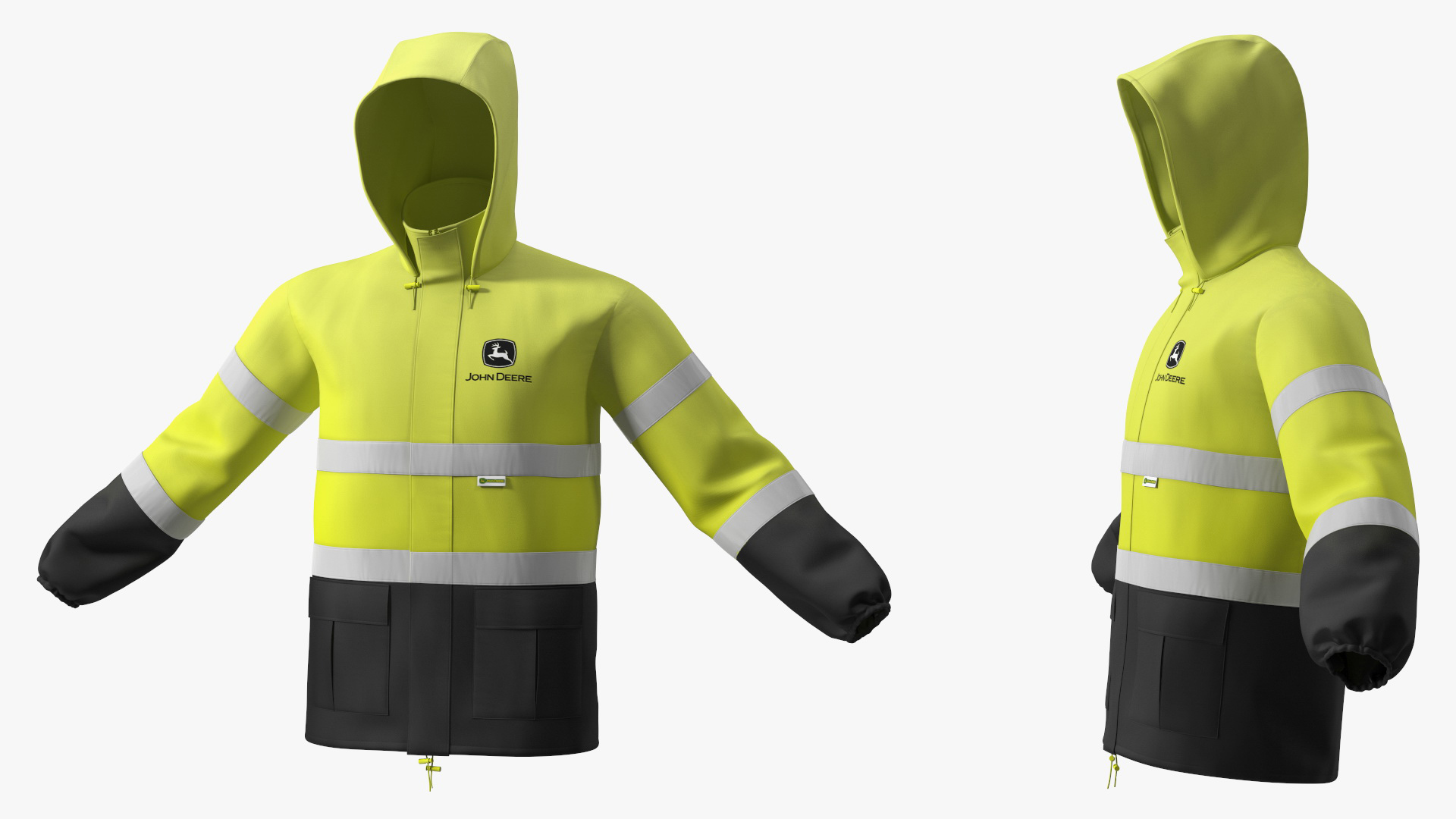 3D John Deere Rain Suit High Visibility