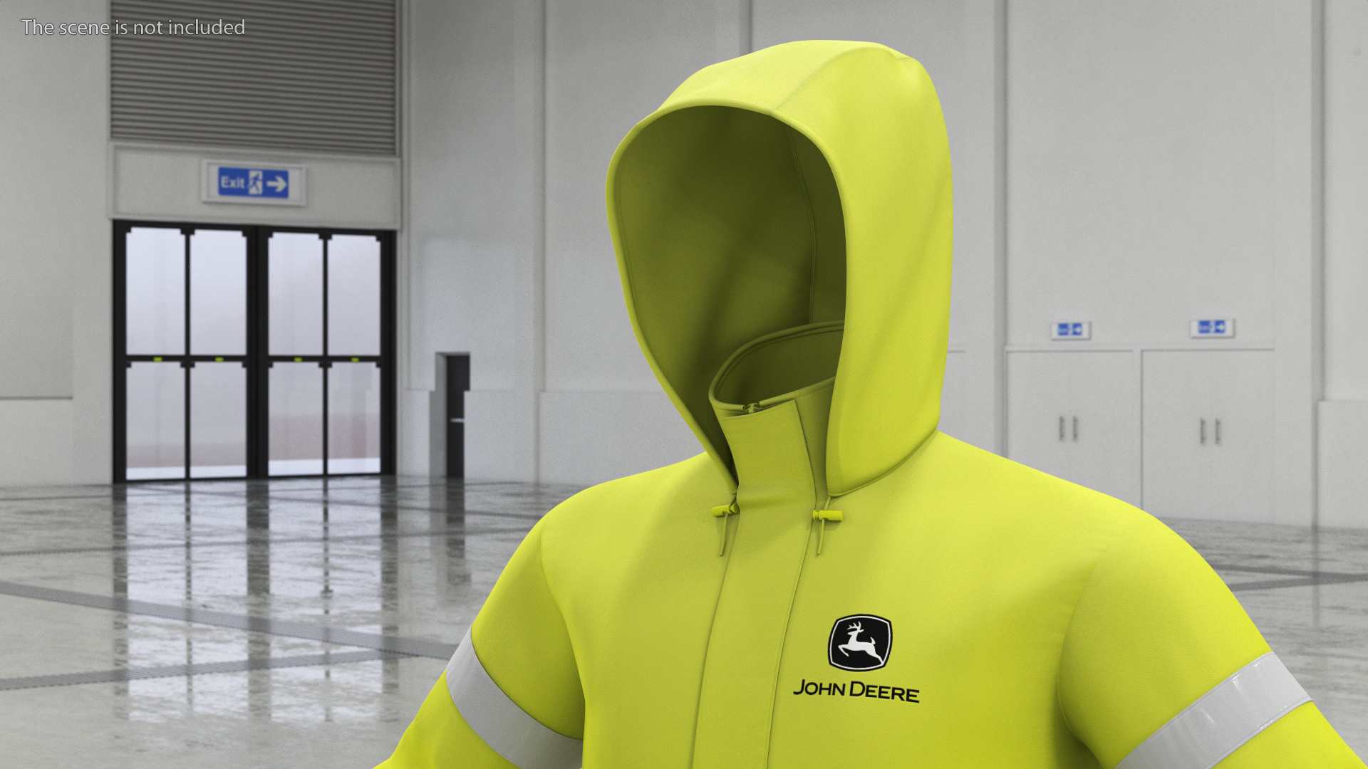 3D John Deere Rain Suit High Visibility