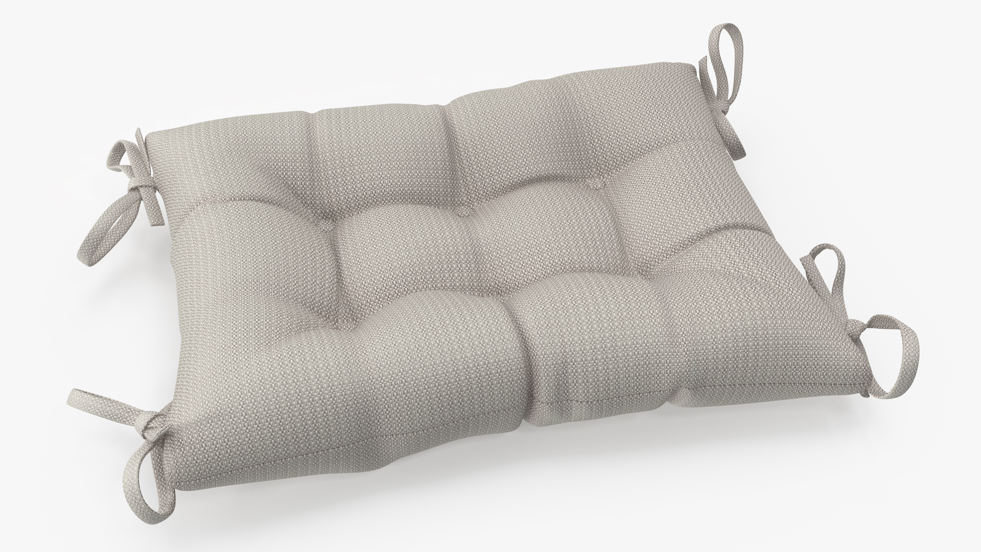 3D Chair Back Cushion Gray model