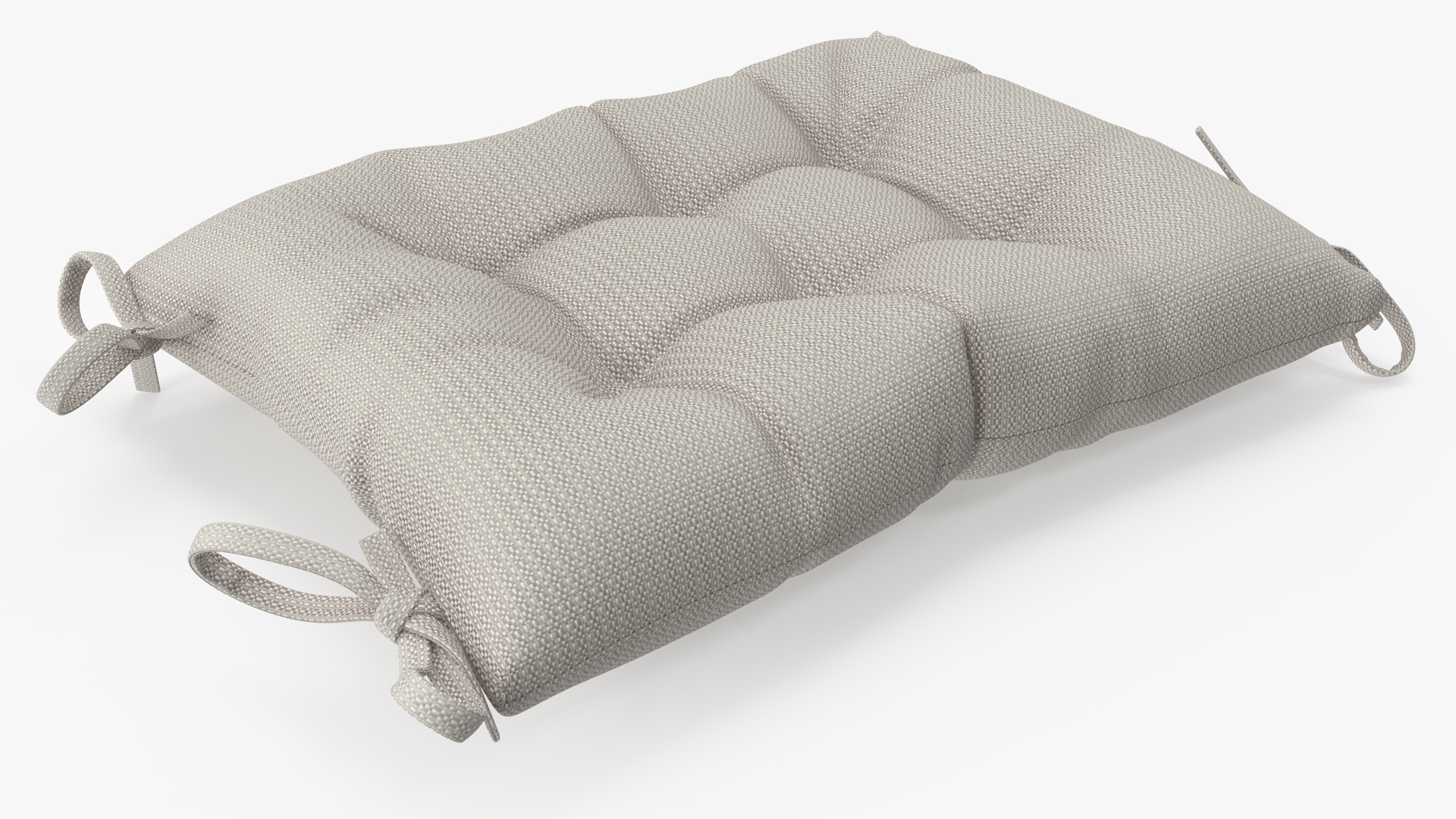3D Chair Back Cushion Gray model