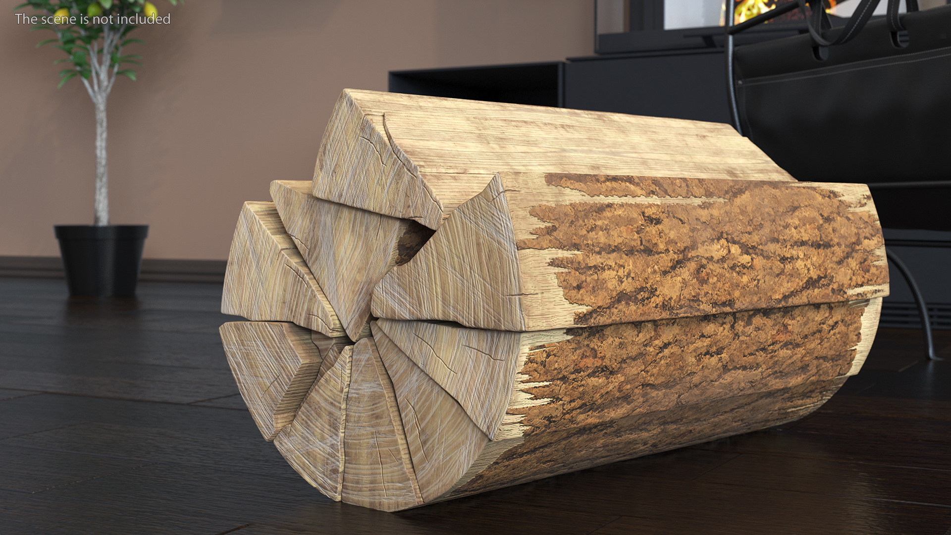 Firewood Log Rack 3D