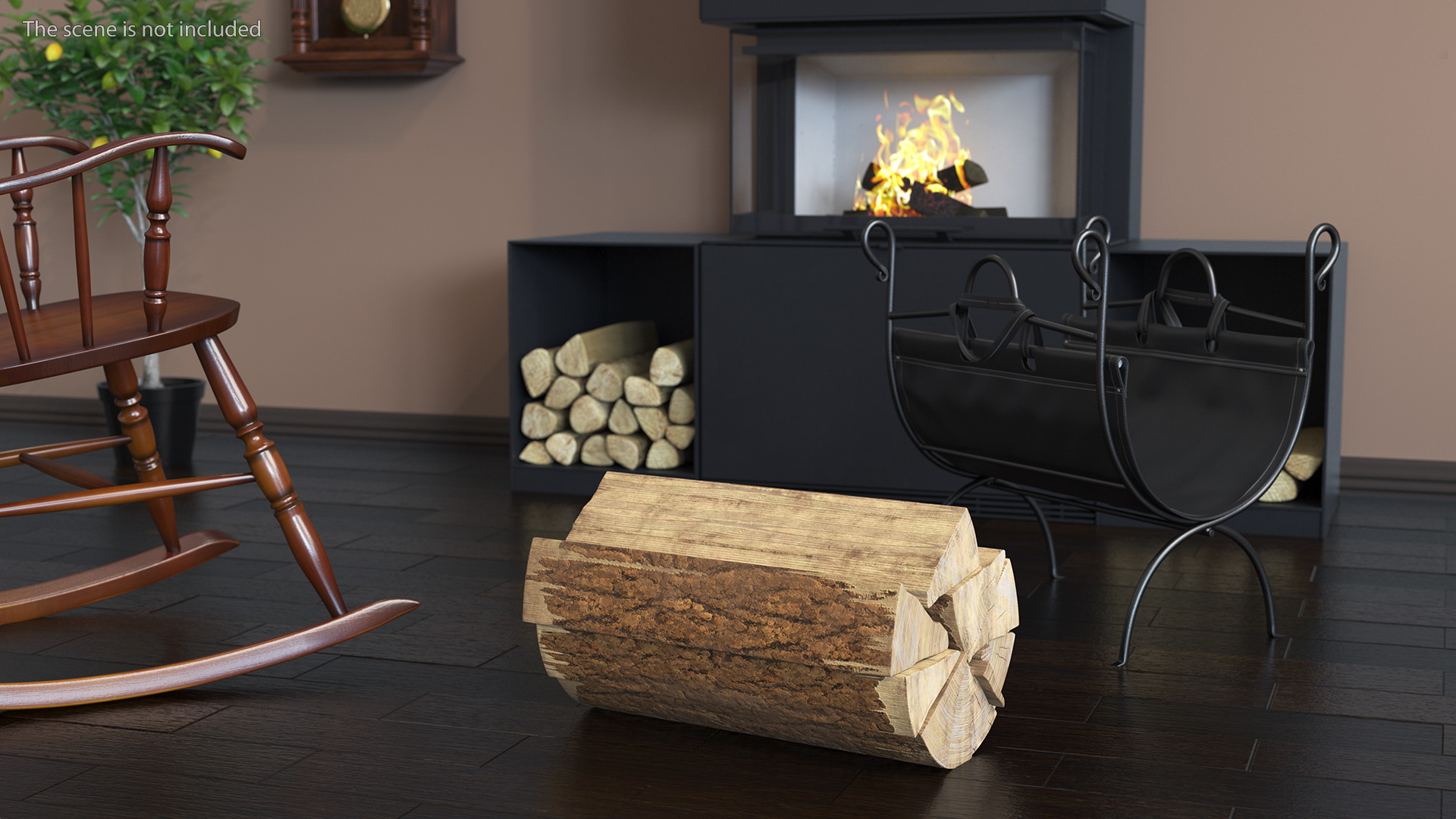 Firewood Log Rack 3D