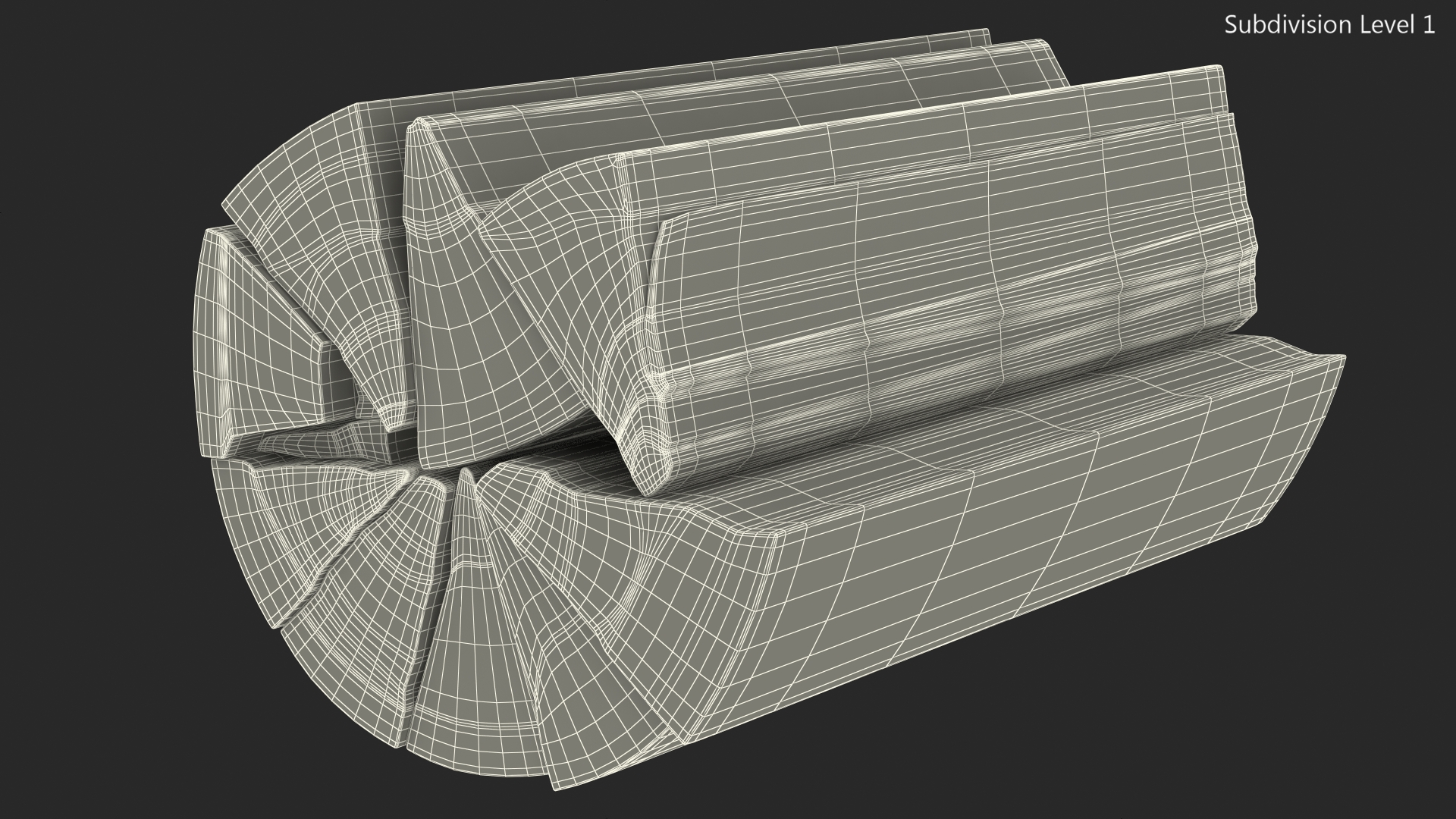 Firewood Log Rack 3D