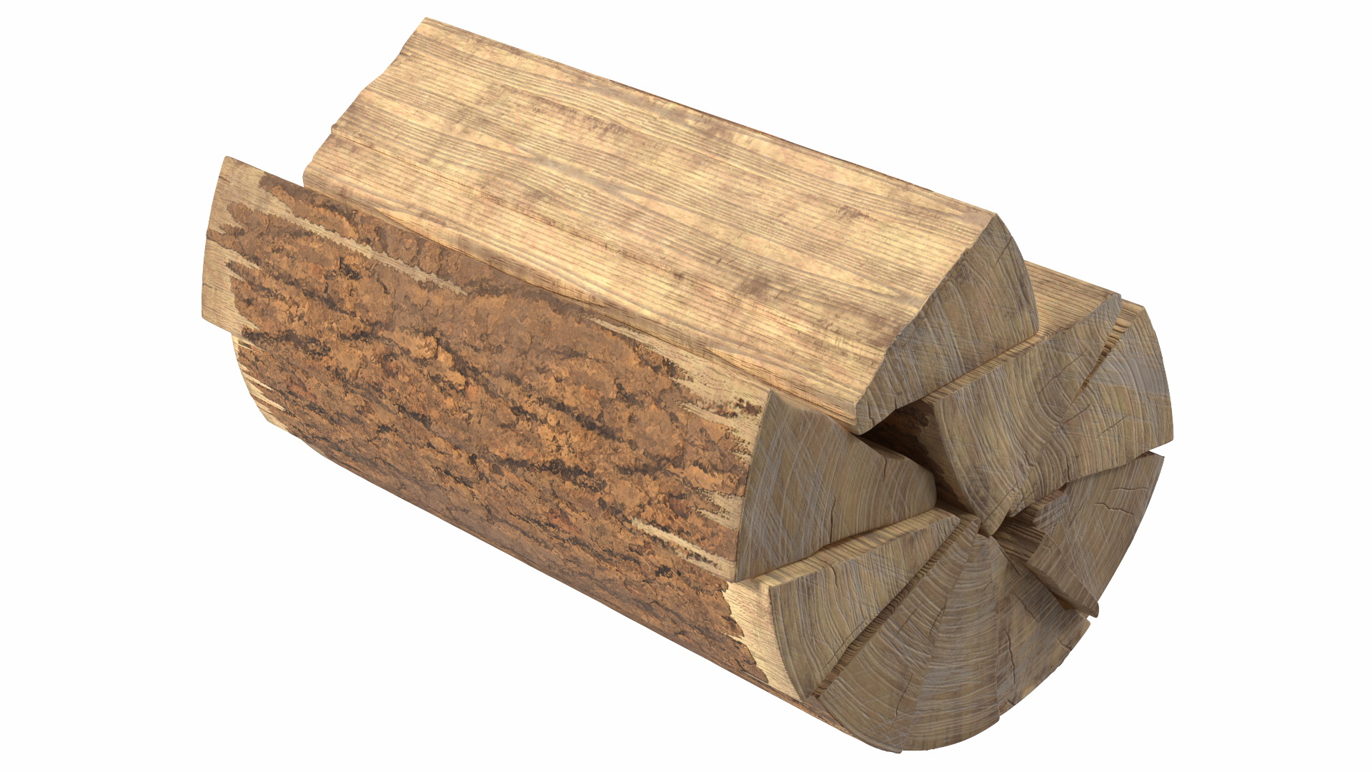 Firewood Log Rack 3D