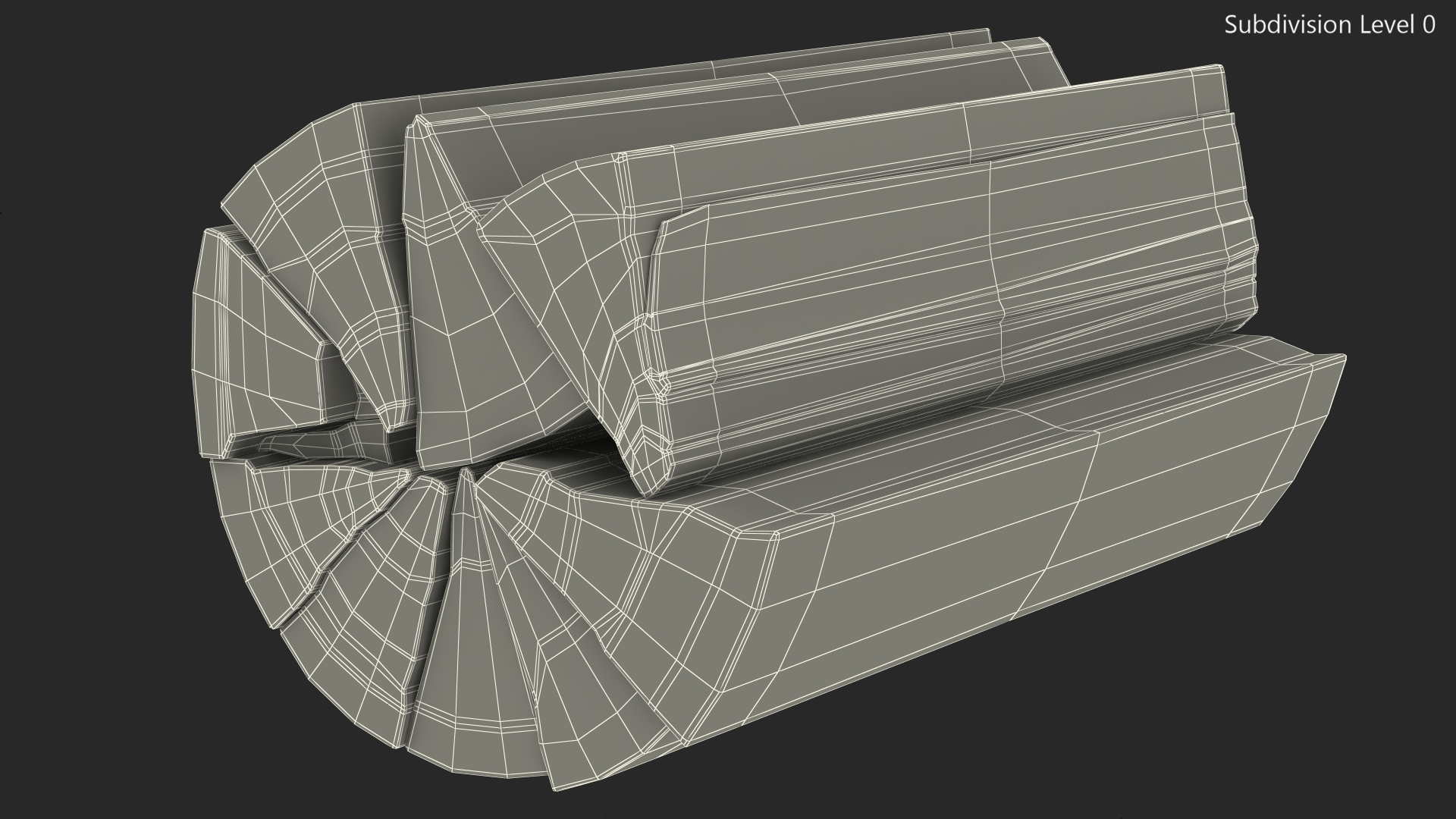 Firewood Log Rack 3D