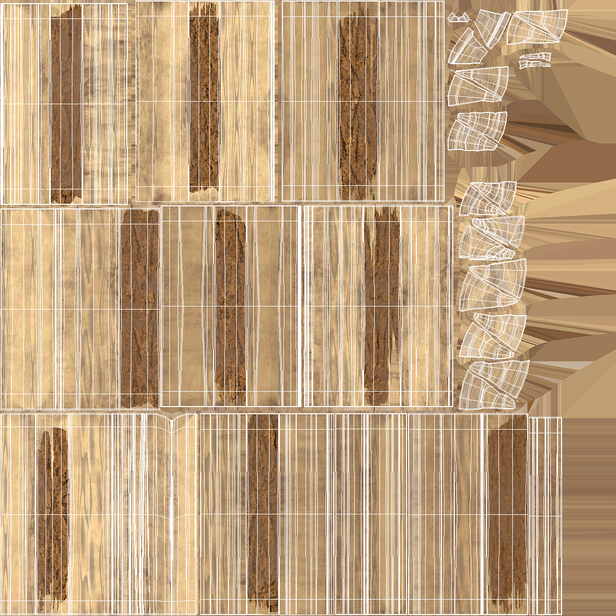 Firewood Log Rack 3D