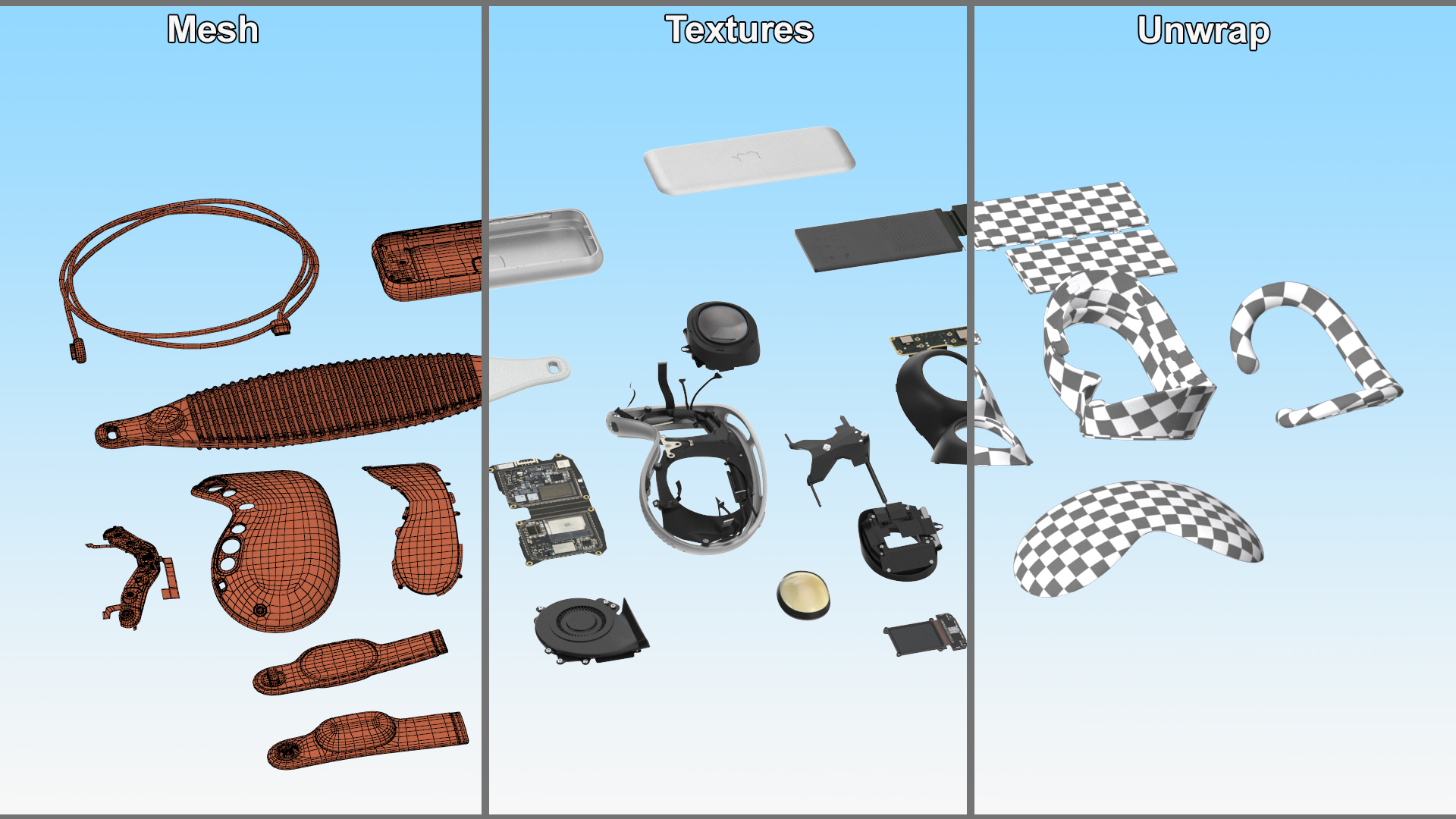 3D model Apple Vision Pro Teardown