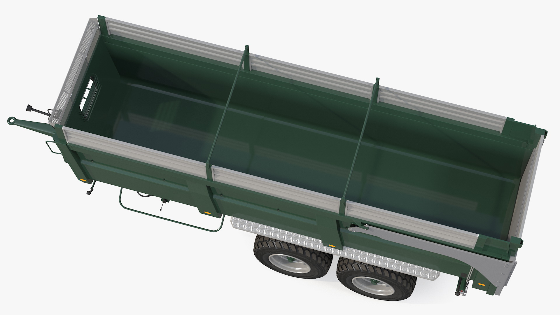 3D model Agricultural Tipper Trailer Clean Rigged