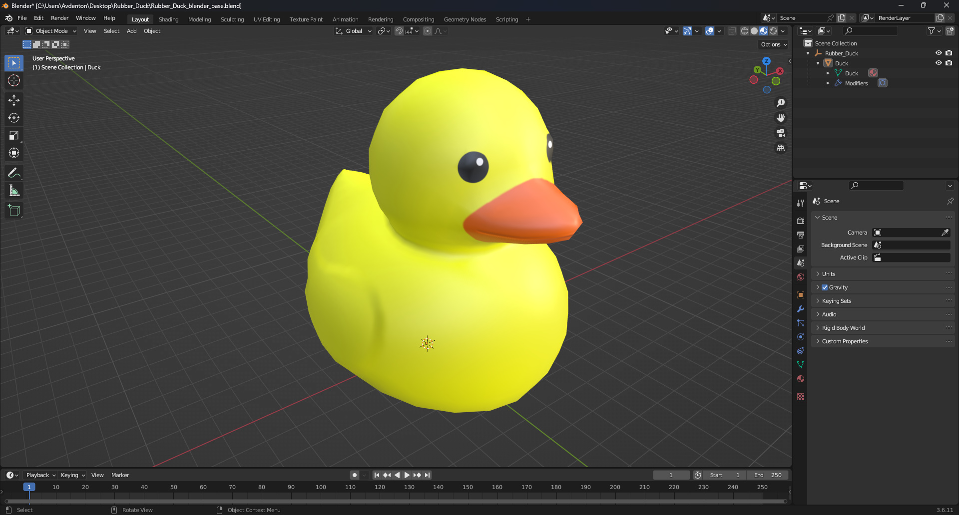 3D Rubber Duck