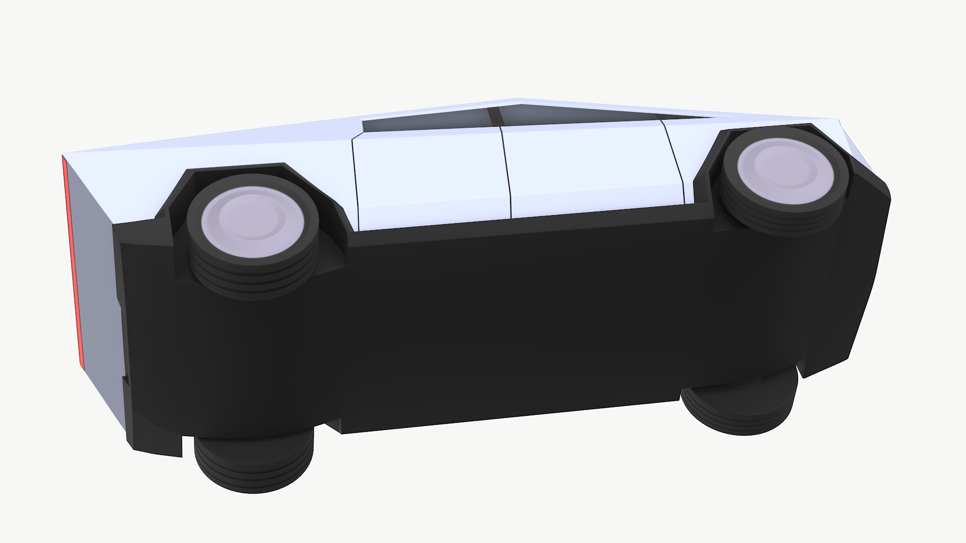 3D Cartoon Tesla Cybertruck Rigged