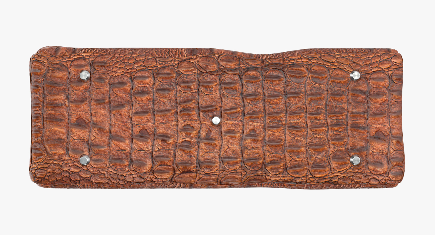 3D model Crocodile Leather Handbag