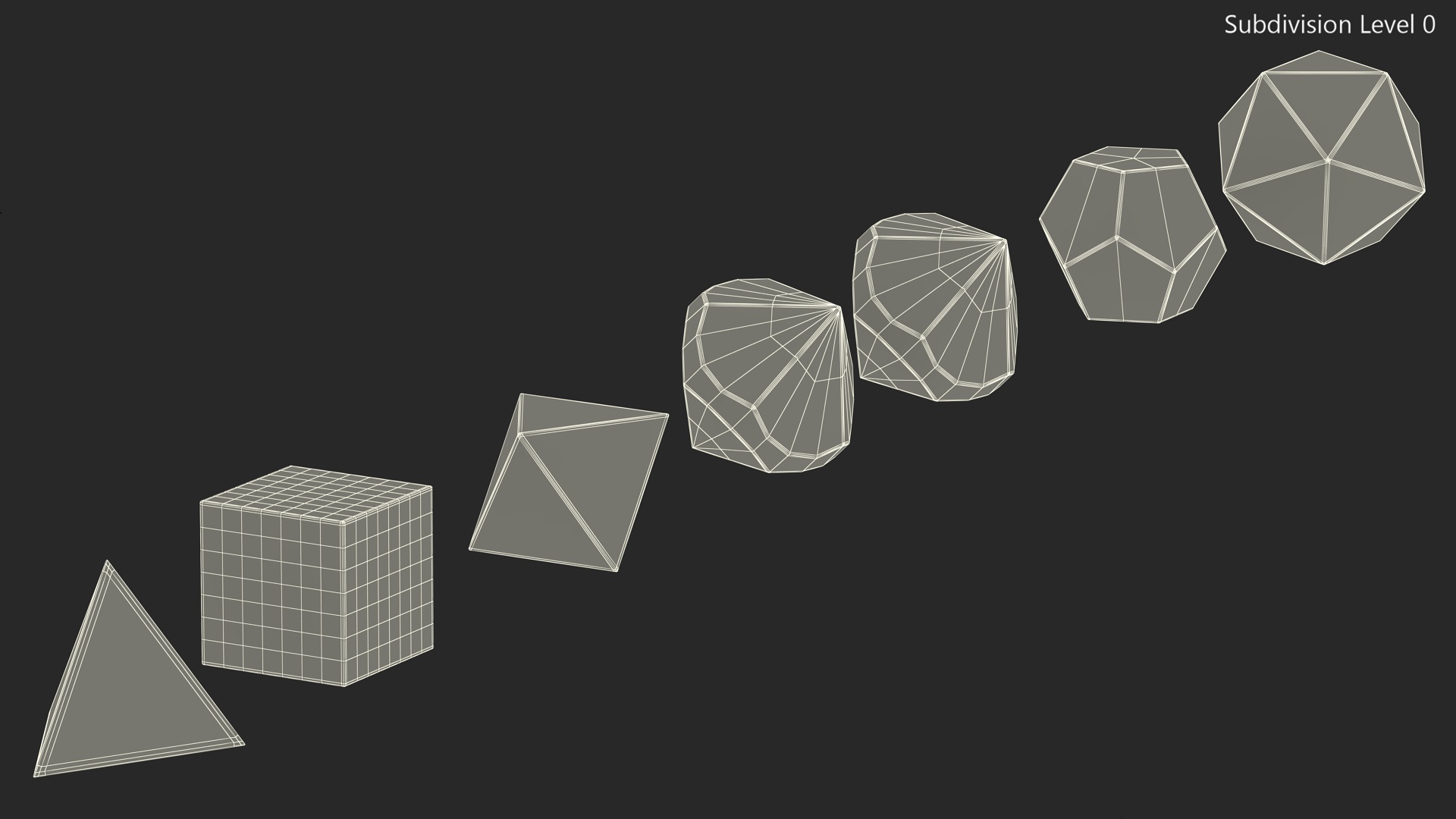 3D model Polyhedral DND Dice Set Space Color