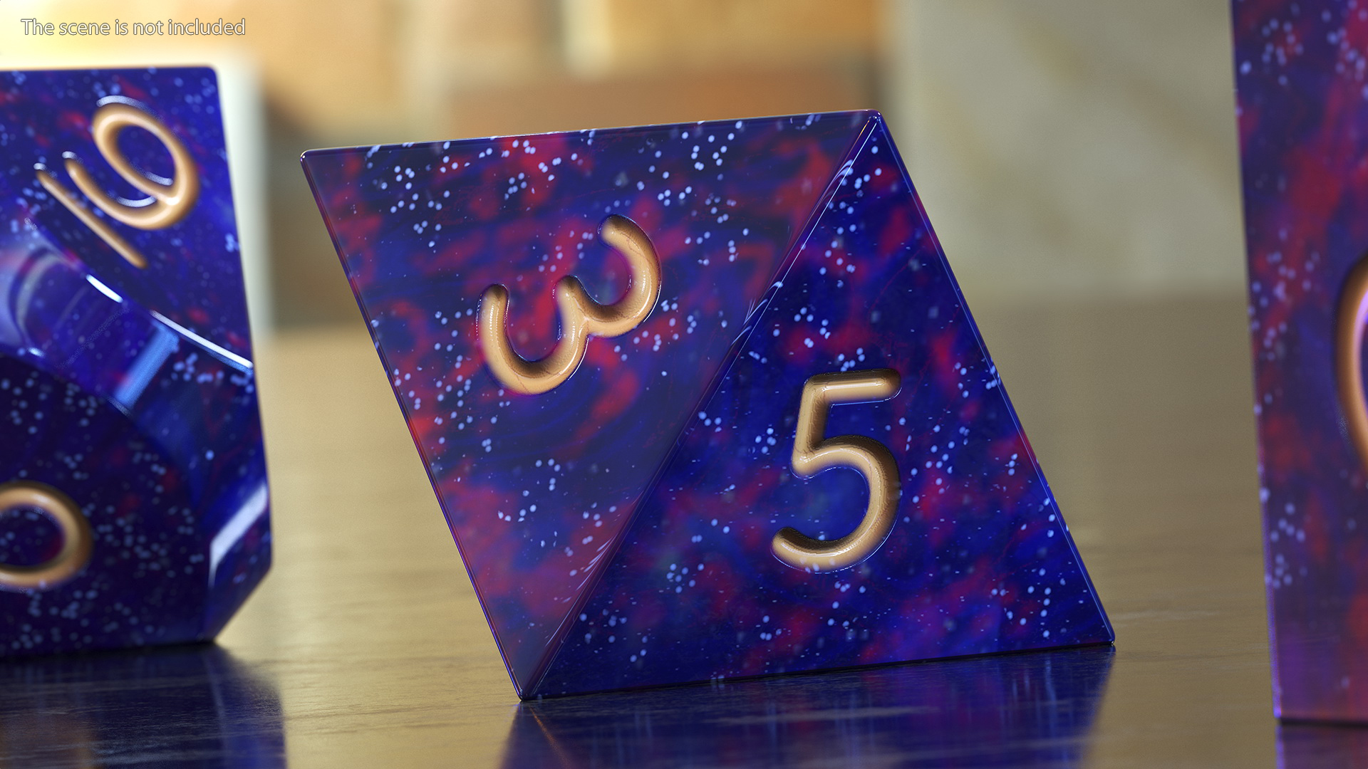 3D model Polyhedral DND Dice Set Space Color