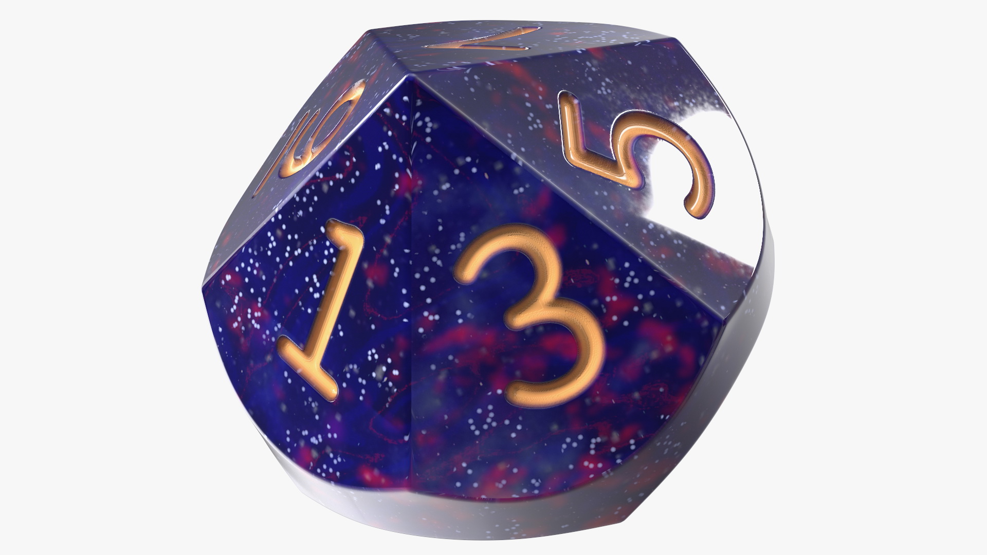 3D model Polyhedral DND Dice Set Space Color
