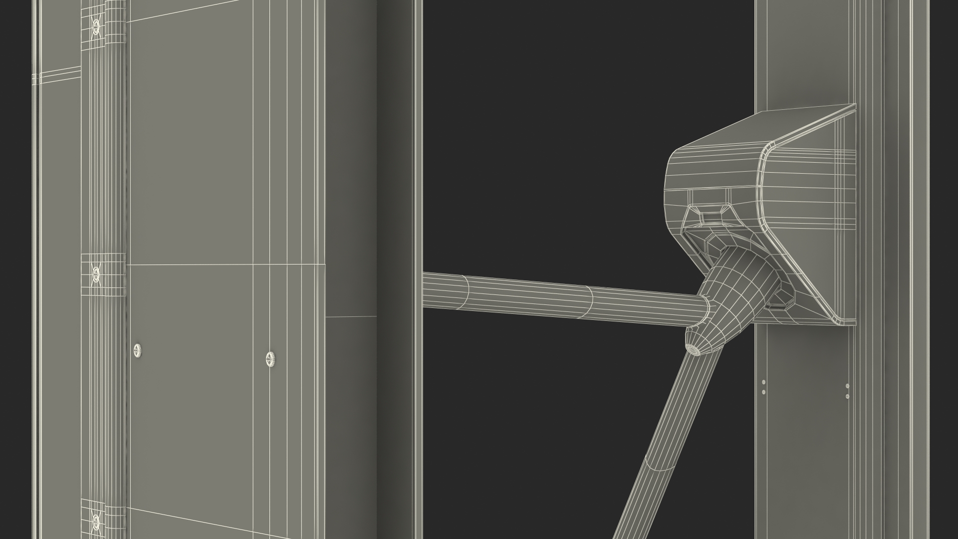 3D model Axess AX500 Smart Gate NG Turnstile