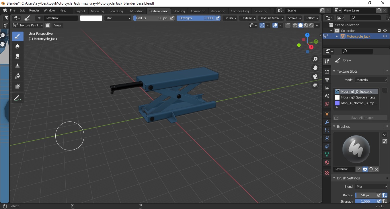 3D model Motorcycle Jack