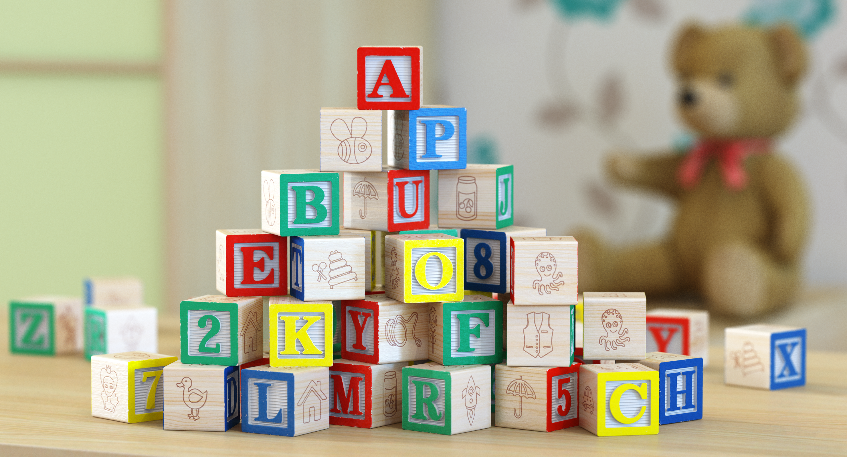 Alphabet Wooden Blocks, view 11