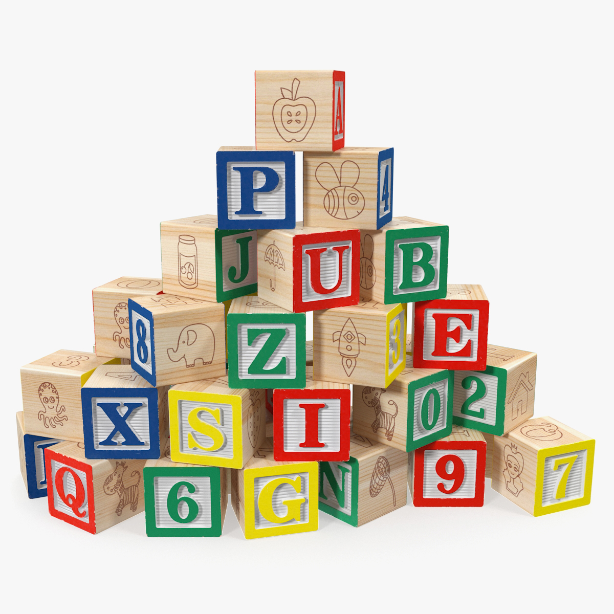 Alphabet Wooden Blocks, view 9