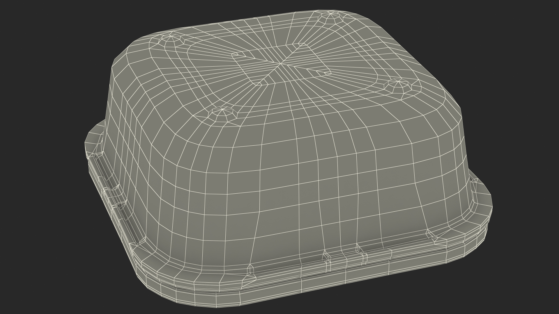 3D model Glass Storage Container with Bamboo Lid 600ml