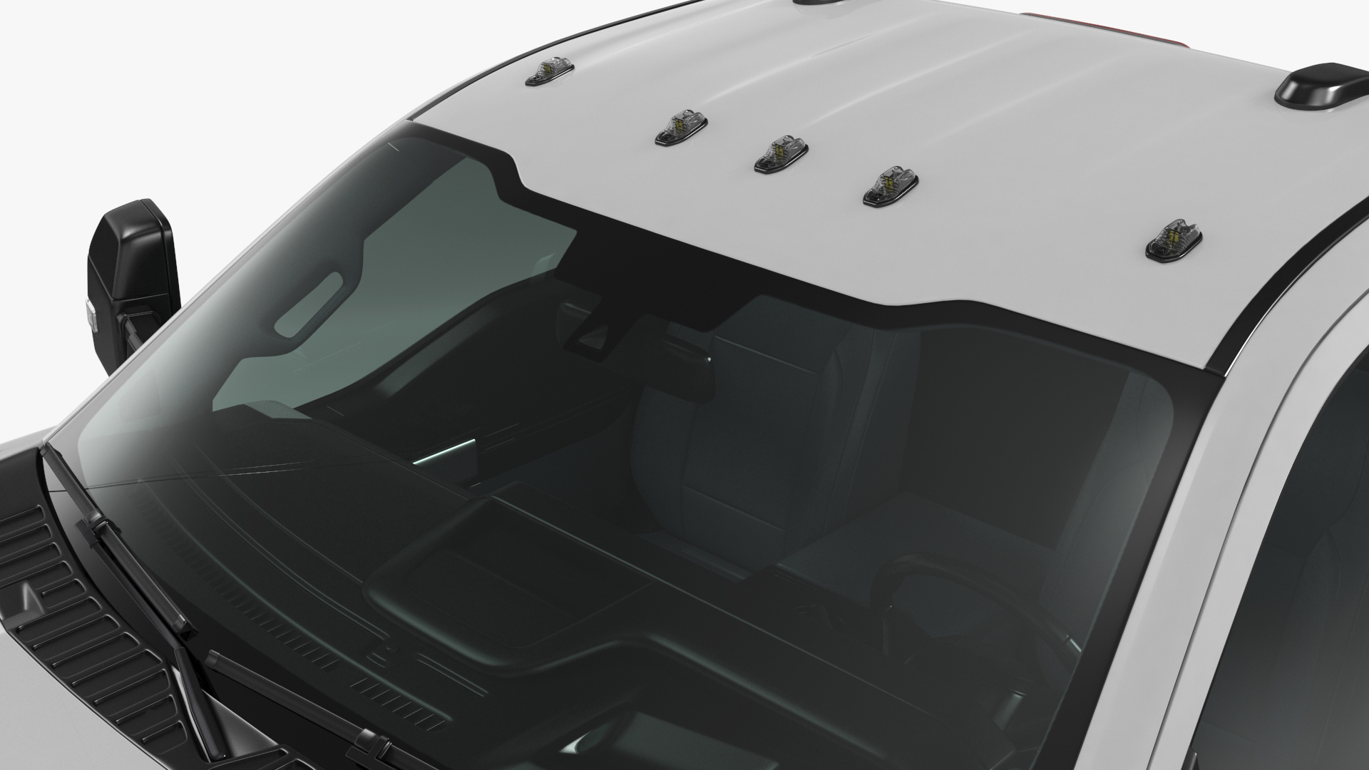 Ford Super Duty F-550 Lariat 2023 Bare Chassis White Rigged 3D model