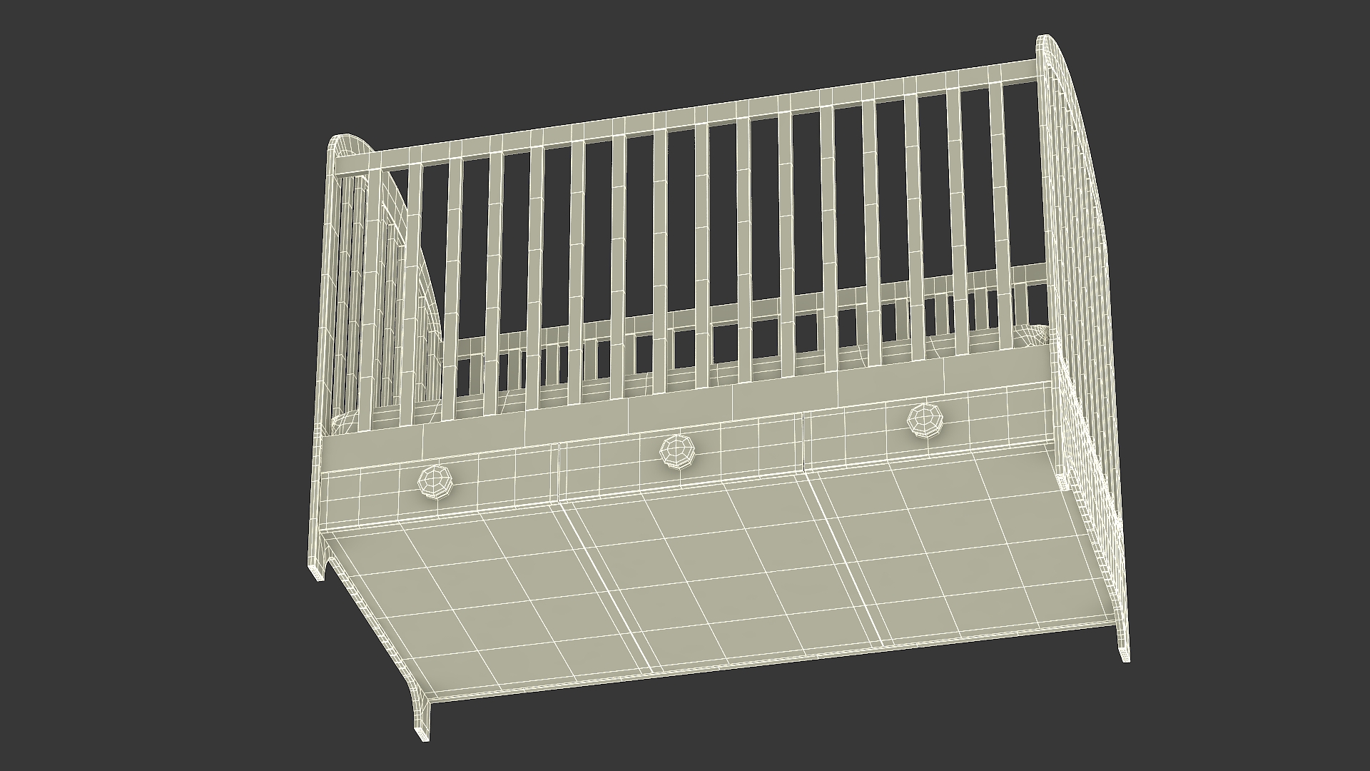 African Baby Boy in Bed Sleeping 3D