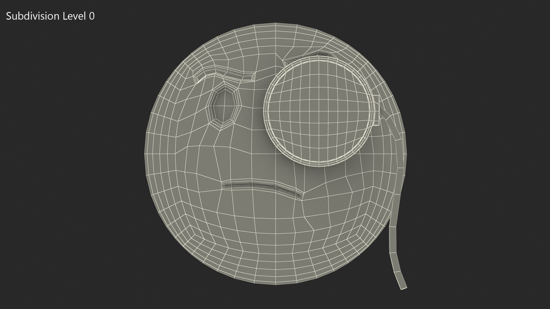 3D Face with Monocle Emoji model