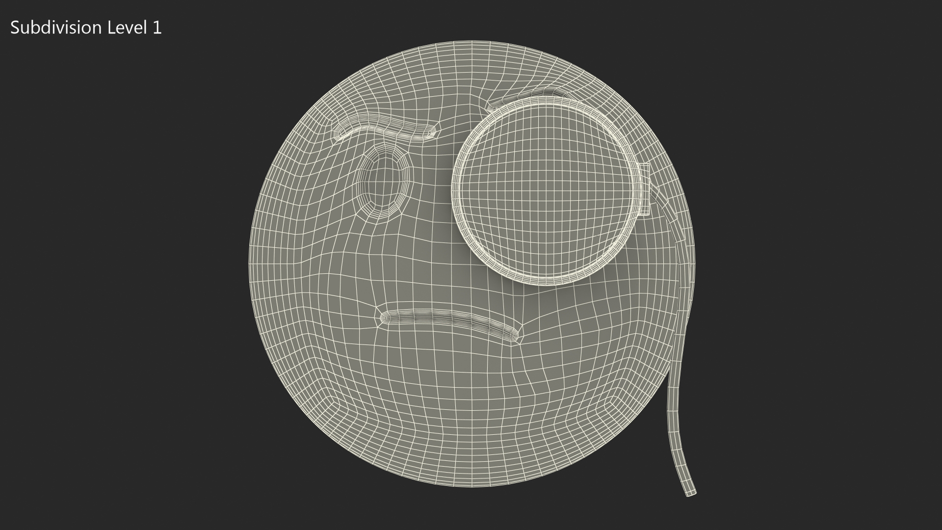 3D Face with Monocle Emoji model