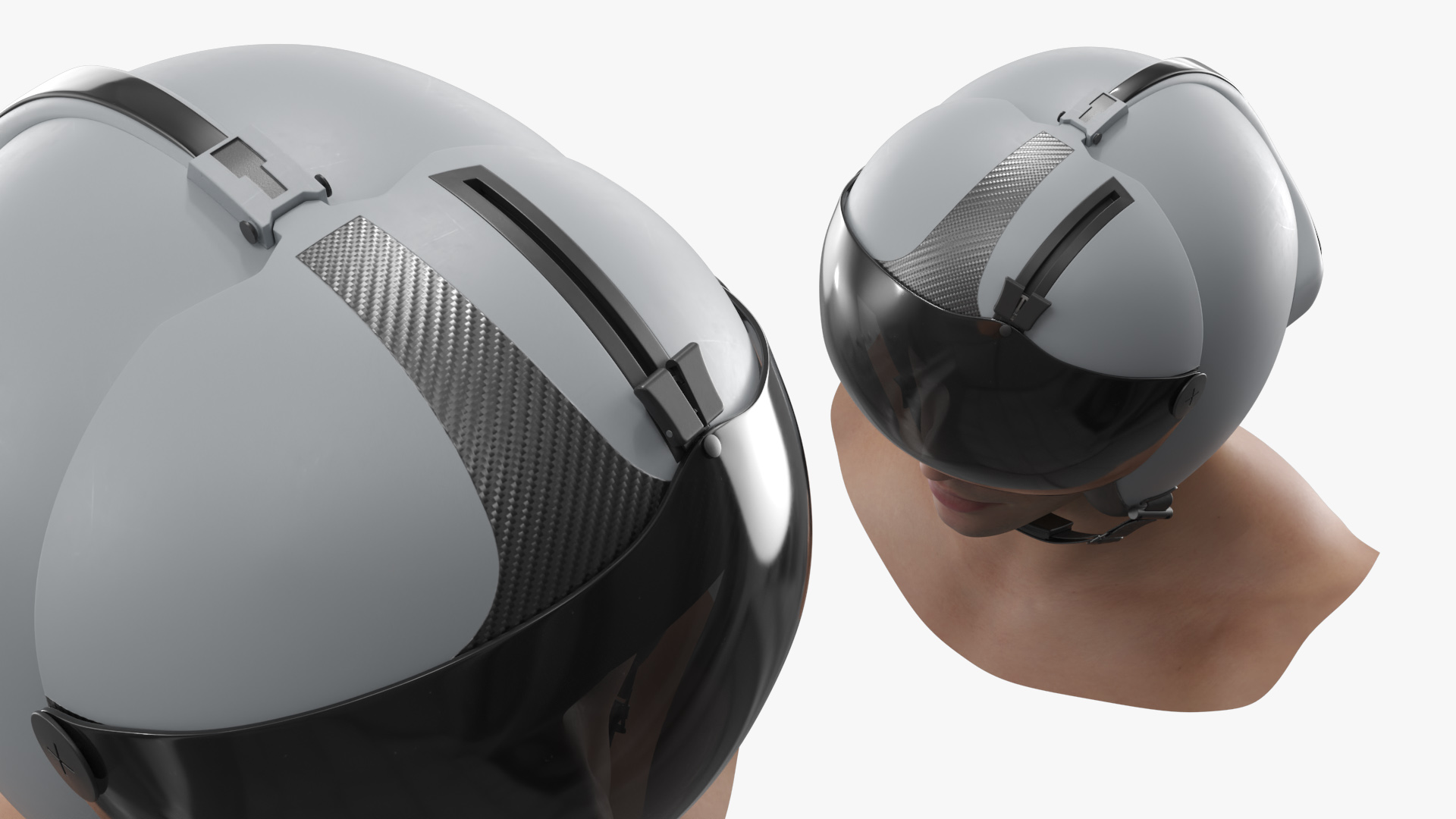 Elbit Systems JHMCS II Aviation Helmet on Male Head, view 5