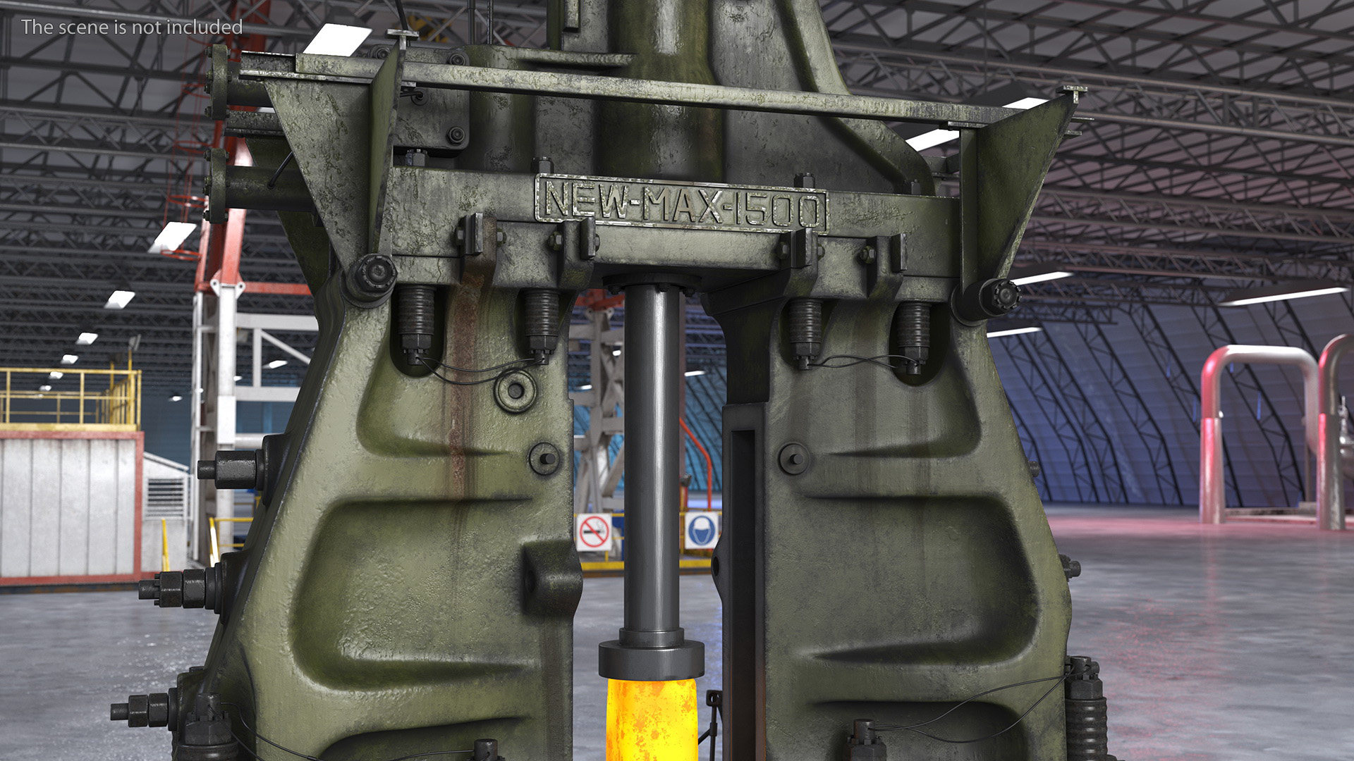3D Pneumatic Forging Hammer Machine Old