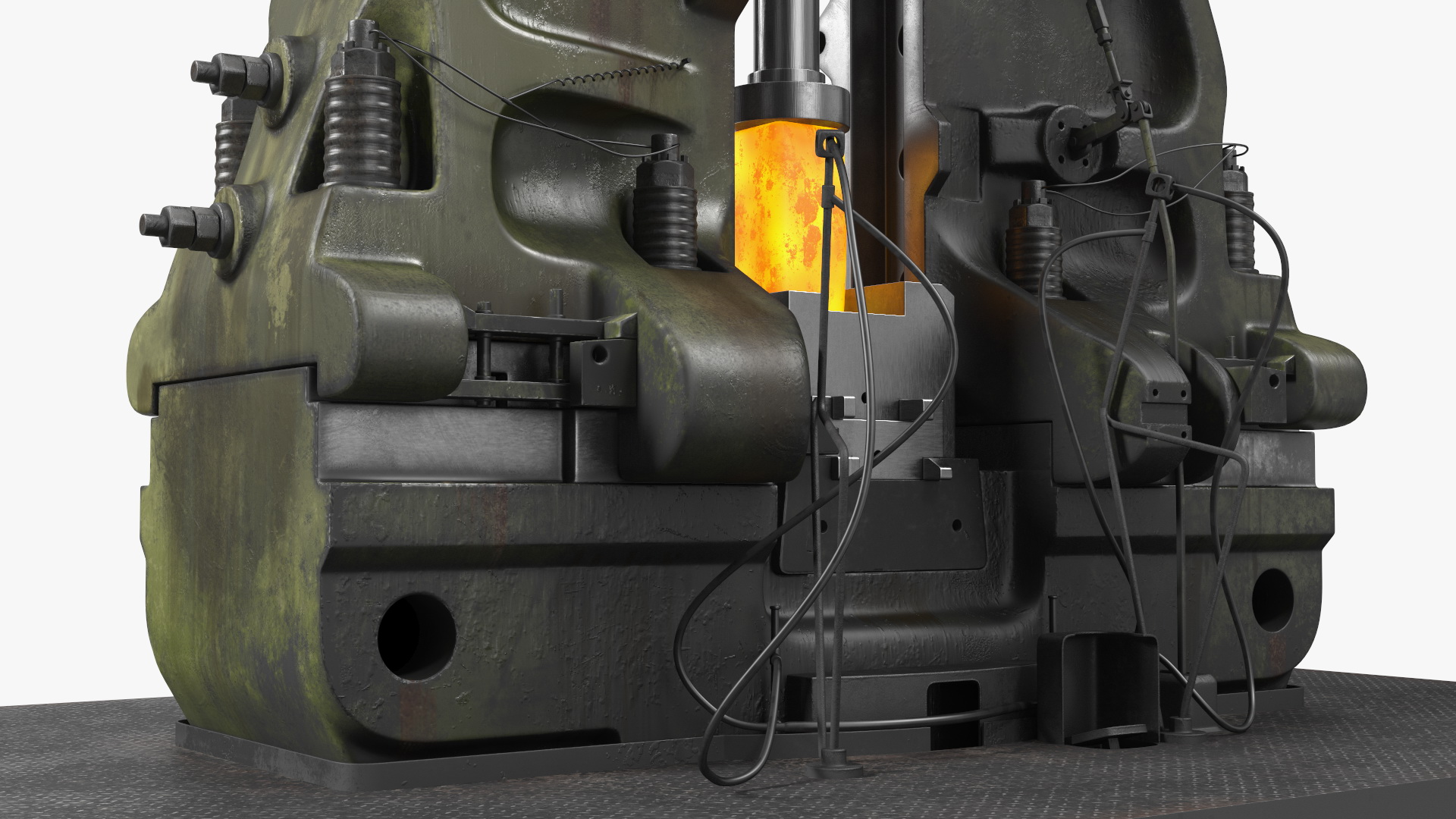 3D Pneumatic Forging Hammer Machine Old