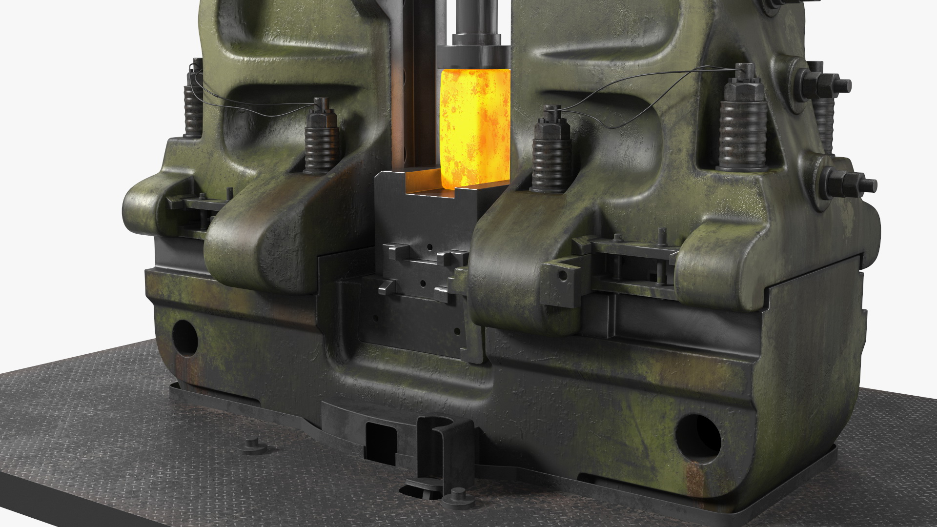 3D Pneumatic Forging Hammer Machine Old