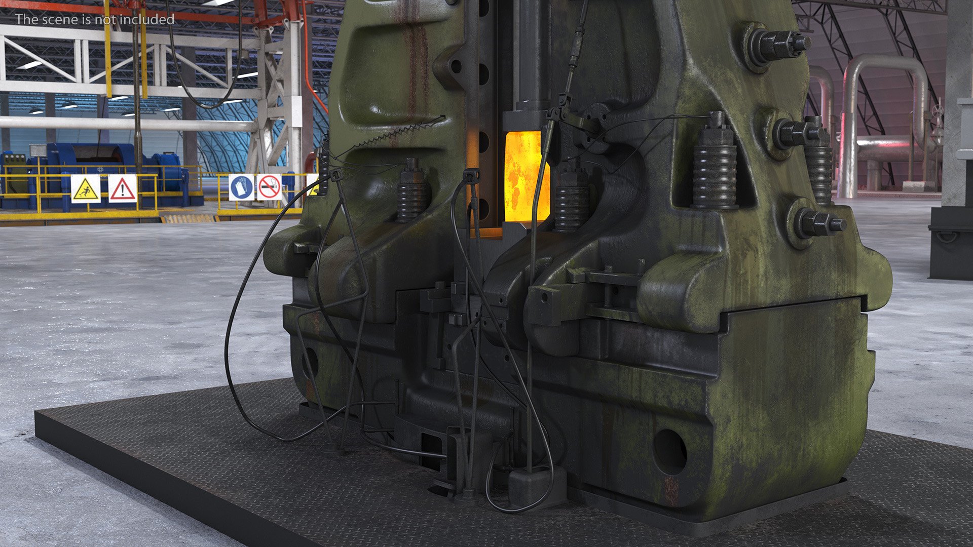 3D Pneumatic Forging Hammer Machine Old