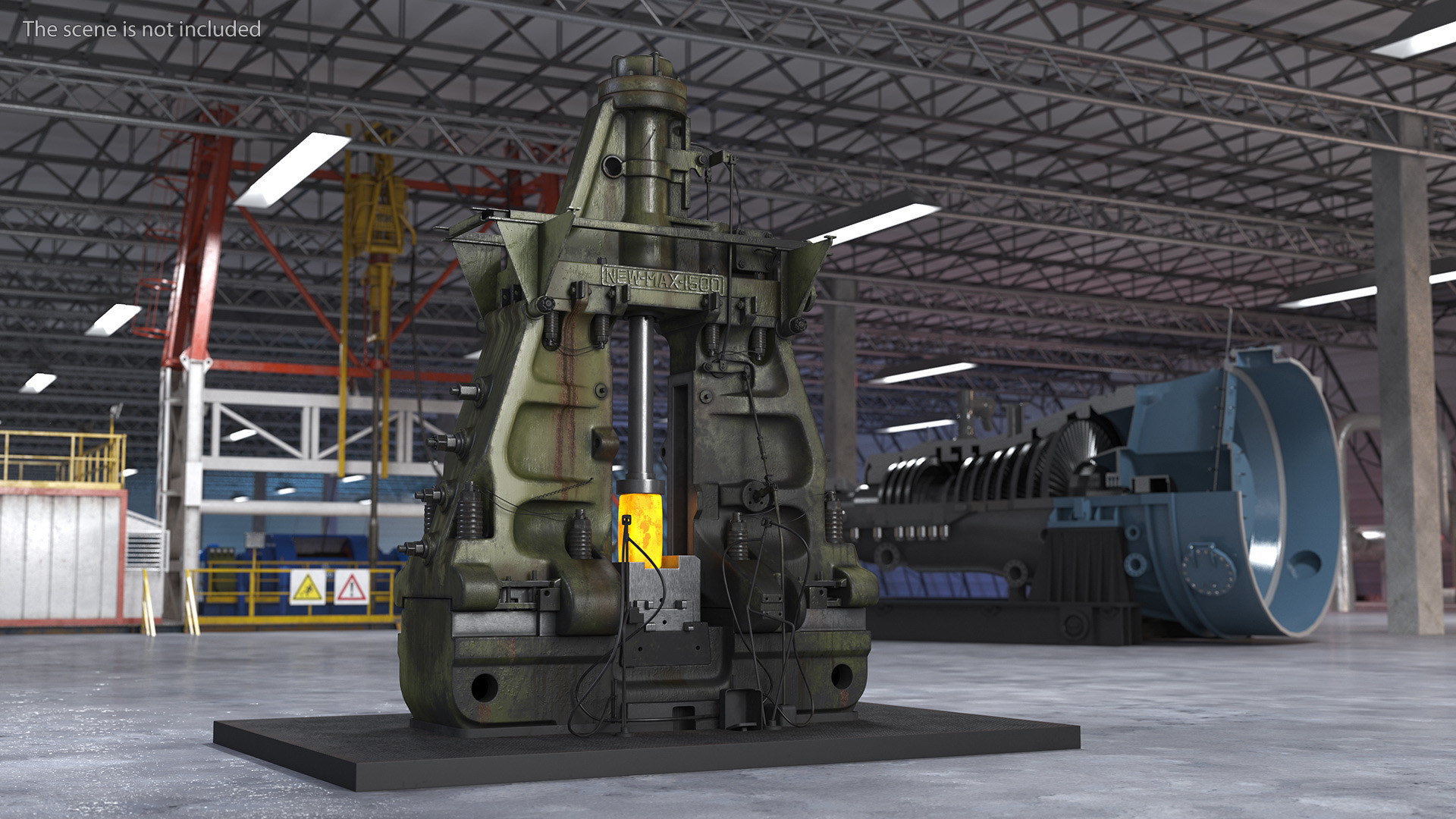 3D Pneumatic Forging Hammer Machine Old