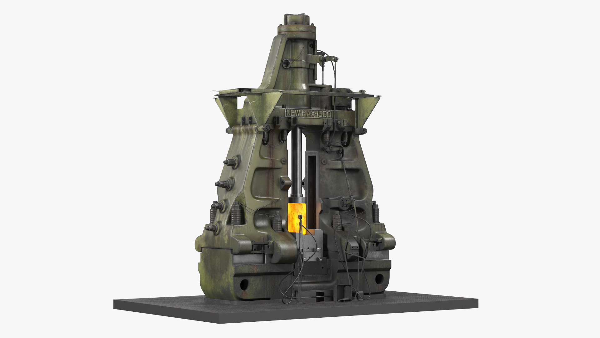 3D Pneumatic Forging Hammer Machine Old