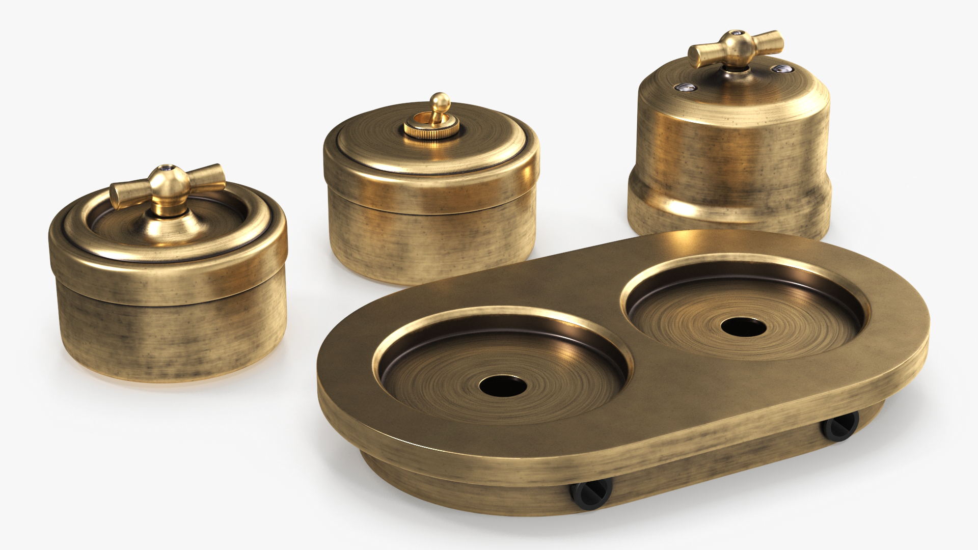 3D model Retro Brass Switches