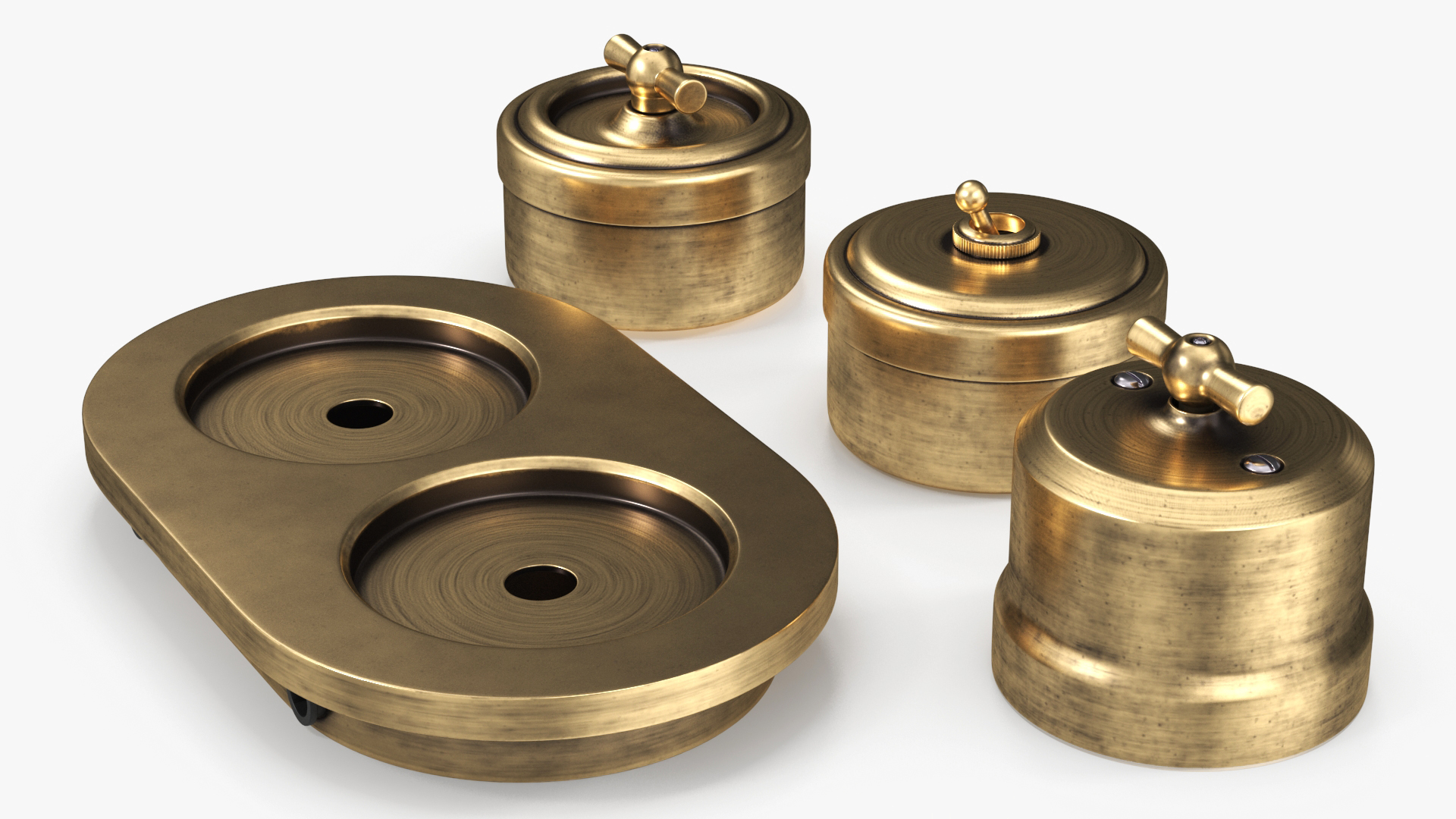 3D model Retro Brass Switches