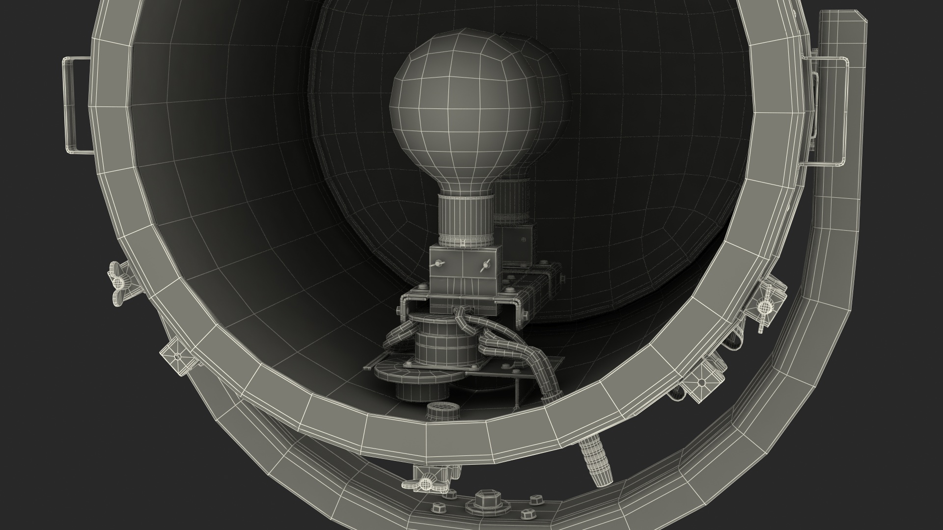 3D model Marine Suez Canal Searchlight Paint