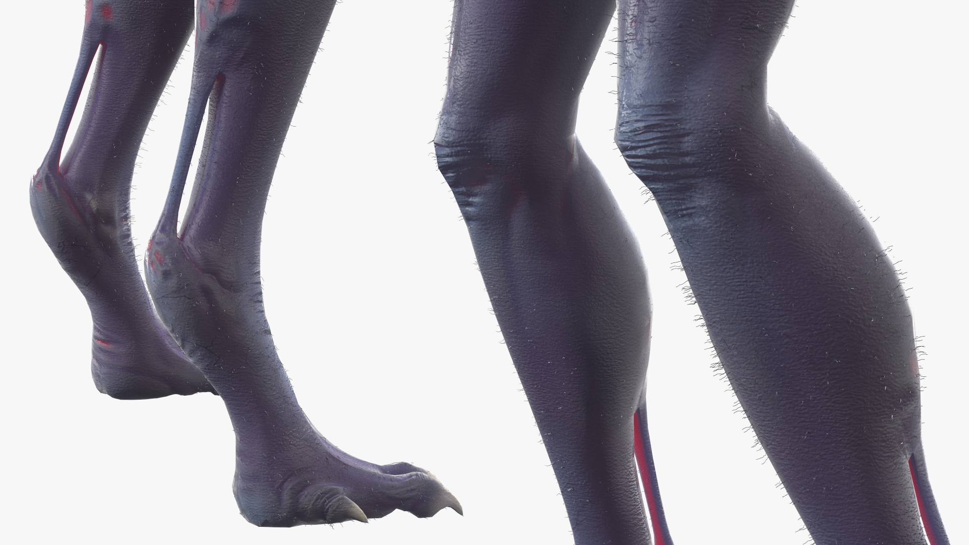 3D model Scary Creature T Pose Fur