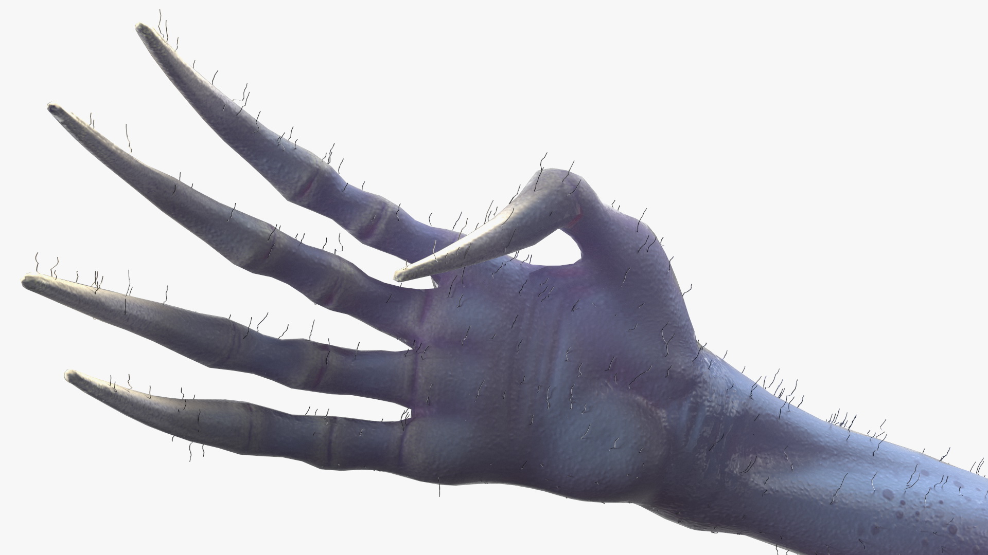 3D model Scary Creature T Pose Fur